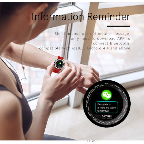 3D UI Smart Watch, Bluetooth 4.0, IP67 Waterproof, Photoelectric Sensor, GPS Track, Heart Rate Monitor Smartwatch