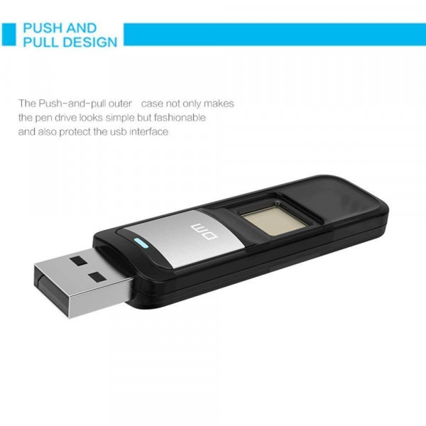 DM Fingerprint Encrypted Pen Drive Dual ...