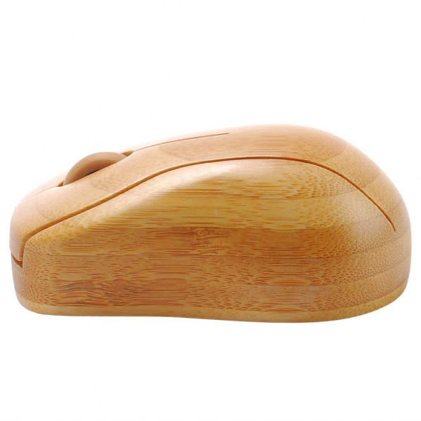 Wireless Optical Bamboo Mouse with USB Receiver for Notebook, PC, Laptop, Computer, Macbook