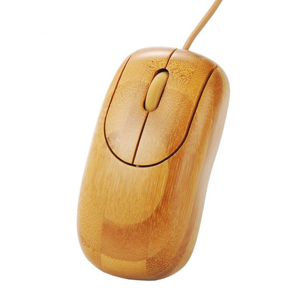 Forrader Handmade Bamboo 800 DPI 55 inch Length Cable Wired USB Mouse Mice